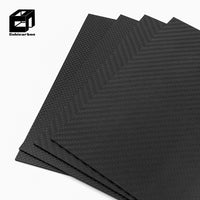 3K Matte Carbon Fiber Sheet CNC Cut Carbon Plate OEM Machined Part 0.5mm 1mm 2mm 5mm