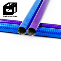 High Strength 1000mm 2000mm 3000mm Carbon Fiber 3k Tubing Carbon Fiber Pipe Color Carbon Fiber Tube Colored Pipes