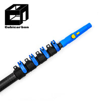 Factory Direct 45ft 50ft 60ft 3K Telescoping Carbon Fiber Poles Extension Pole System Cleaning Pole Solar Bus Window Cleaning