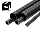 1m 2m 3m Carbon Fiber Roll Wrapped Round Tube 25mm 35mm 40mm 50mm 60mm Carbon Pipe 3K Glossy Matte Carbon Fiber Tube