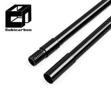 OEM Carbon Fiber Telescopic Pole Customized Quality Pregreg Carbon Fiber Tube Roll Wrapped Carbon Tube Thread Connector Pipes