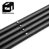 Carbon Fiber Supplier 1000mm 2000mm 3K Carbon Fiber Tubes Custom OD Shrapnel Telescopic Pole With Inner Sleeve