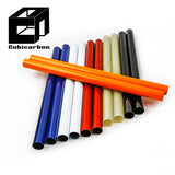 OEM Custom 20mm 50mm 70mm 80mm Fiberglass Tubes Fiber Roll Wrapped Tube Customized Sizes Colorful Painting Can Customize