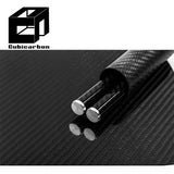Wrapped Pregref Tube 10mm 12mm 25mm 30mm 40mm 50mm 3K Weave Carbon Fiber Tubes/Pipe 1000mm 2000mm Tube No Middleman