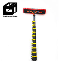 OEM 20ft 30ft 40ft 60ft Carbon Fiber Water-fed Pole Customized Length 3-25m Telescopic Pole 3K Strong Lightweight Pole