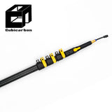 Carbon Fiber Manufacturer 3K Weave Carbon Fiber Window Cleaning Pole 4m 6m 9m Telescopic Pole With Quality Brush Clean Well