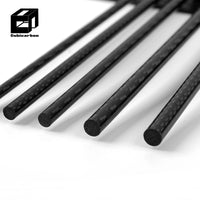Factory Direct 3K Glossy Matte Carbon Fiber Rods Solid Carbon Rod Customized Diameter and Length