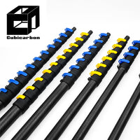 3K Weave Carbon Fiber Extending Pole 10ft-65ft Adjustable Carbon Pole Extension Extendable Telescopic Pole