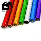 3K Glossy Colorful Carbon Fiber Tube 1" 2" 3" Customized Carbon Fiber Color Tube Multi-colors Carbon Fiber Tube for RC Airplane