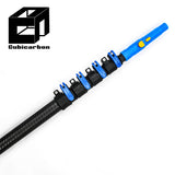 Factory Direct 45ft 50ft 60ft 3K Telescoping Carbon Fiber Poles Extension Pole System Cleaning Pole Solar Bus Window Cleaning