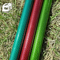 100% Real Carbon Tube 3K Colored Carbon Fiber Tube Glossy Surface 20mm, 22mm, 24mm, 26mm, 28mm, 30mm 32mm