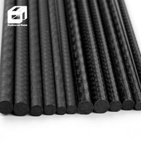 Factory Direct 3K Glossy Matte Carbon Fiber Rods Solid Carbon Rod Customized Diameter and Length