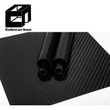 Wrapped Pregref Tube 10mm 12mm 25mm 30mm 40mm 50mm 3K Weave Carbon Fiber Tubes/Pipe 1000mm 2000mm Tube No Middleman