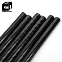 Factory Direct (No middleman) Glossy Surface Carbon Fiber Tube Black Carbon Tube