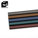 China Factory 100% Real Carbon Fiber Tube Colorful Carbon Tube Pre-preg Twill Matte Tube