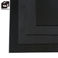 3K Full Carbon Fiber Sheet  Plain Weave Panel Plate Thickness 1.5mm (Glossy Surface)