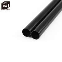 3K Roll Wrapped 100% Carbon Fiber Tube Glossy Surface